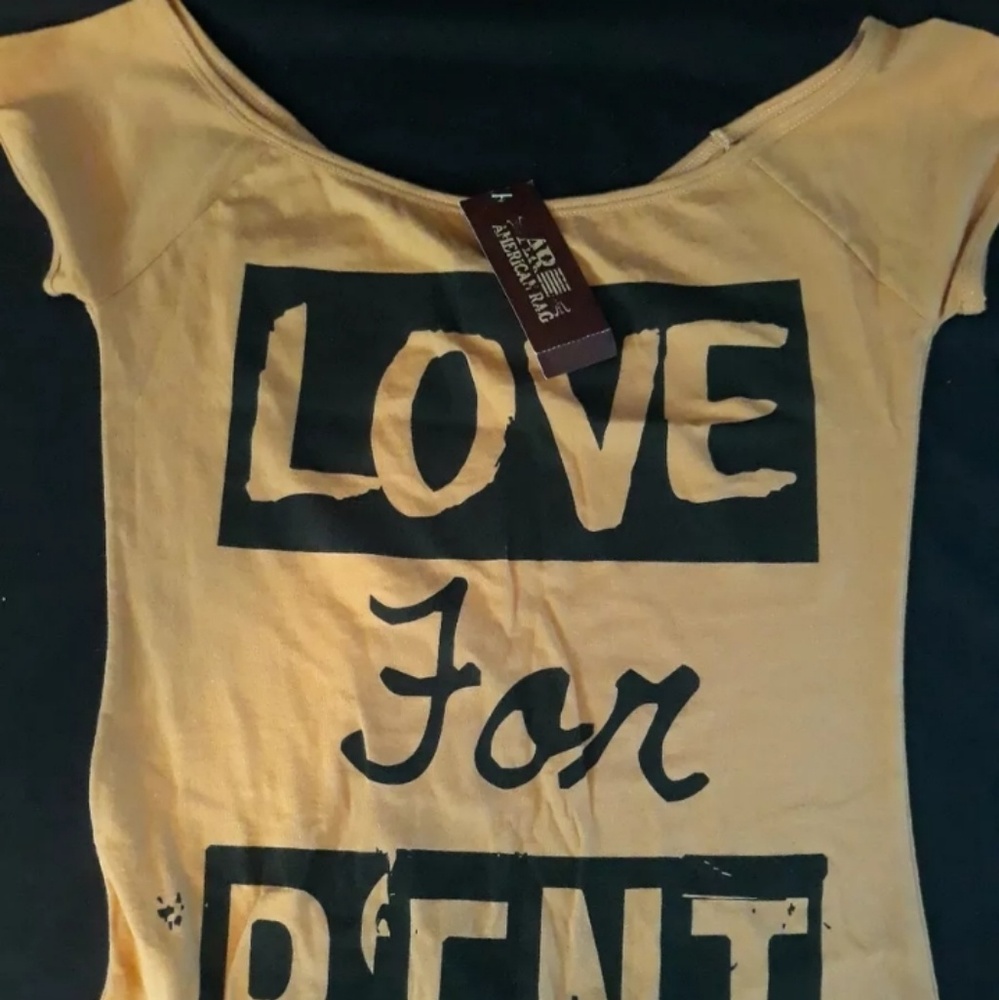 American Rag "love for rent" T-shirt